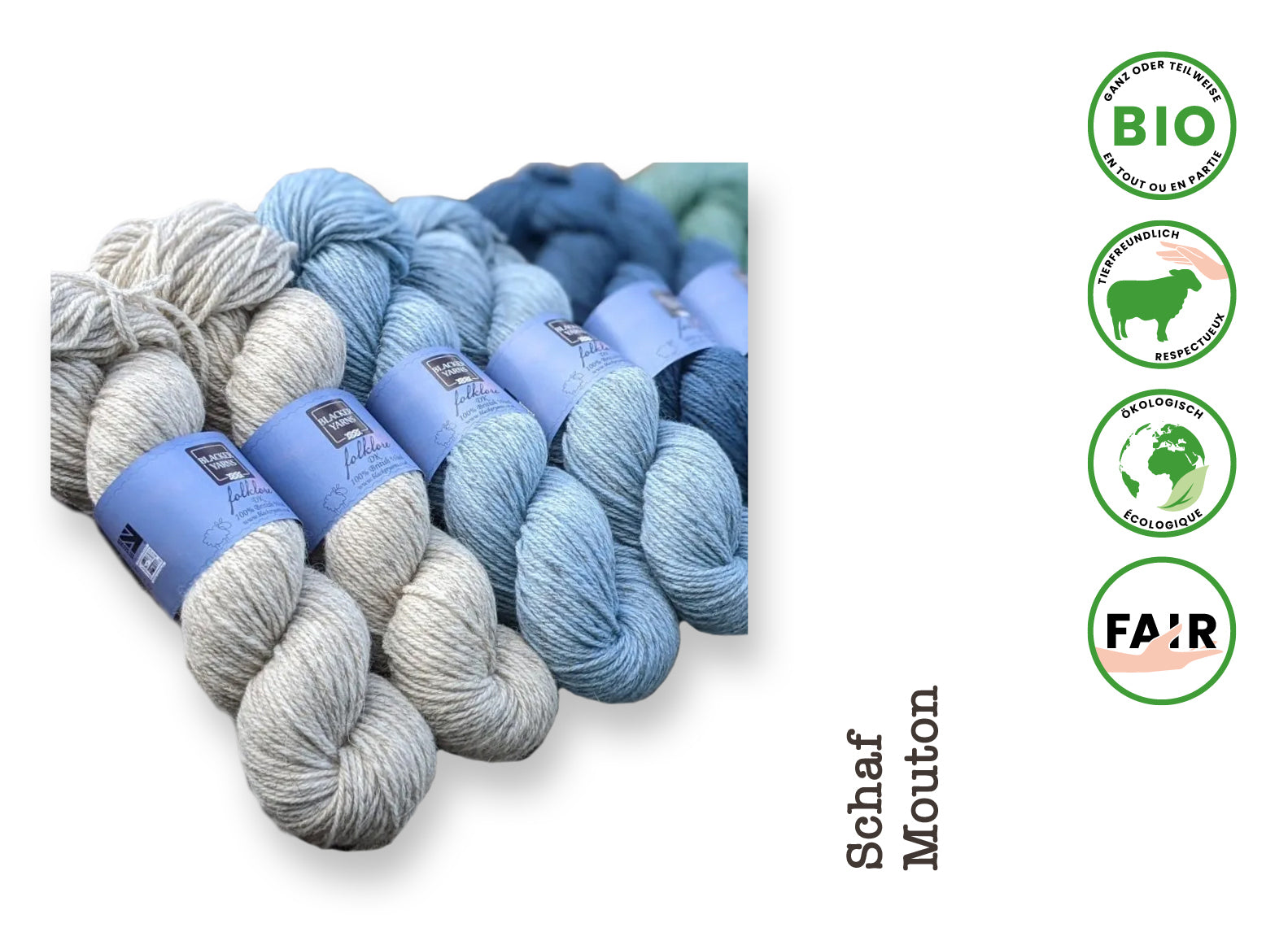 Folklore 4ply • Laine vierge, Blacker Yarns – derniers écheveaux