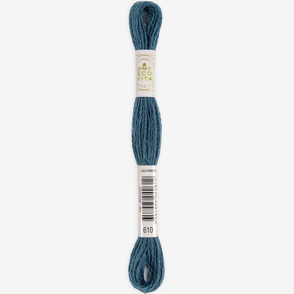 Eco Vita Fil à broder • Laine vierge mérinos bio, DMC