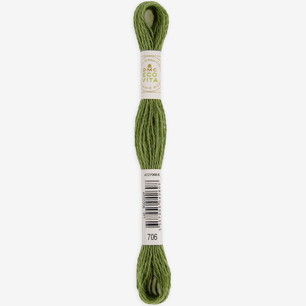 Eco Vita Fil à broder • Laine vierge mérinos bio, DMC