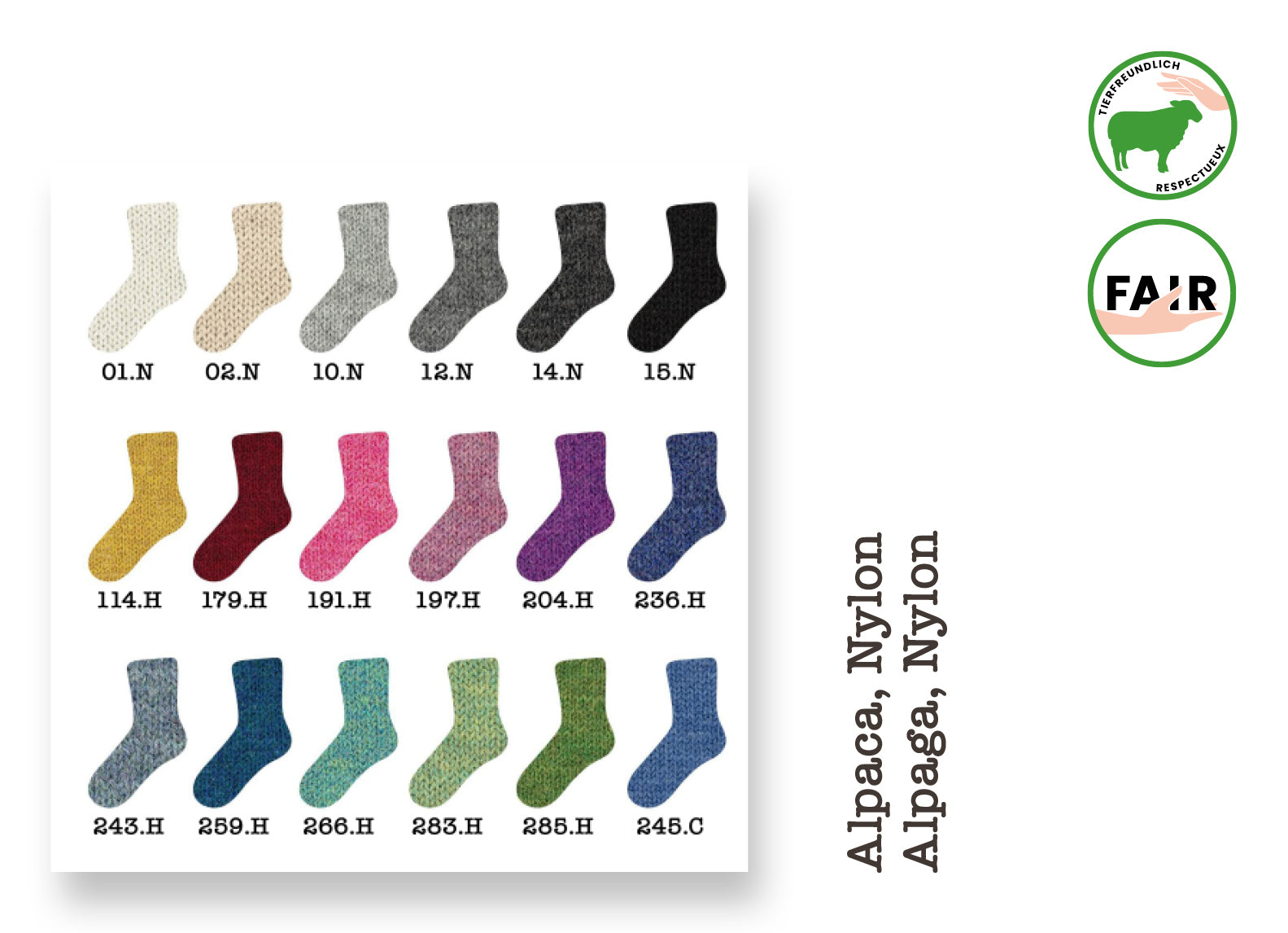 Baby-Alpaca Laine pour chaussettes, 4 fils • Alpaga, Woolpack Yarn Collection